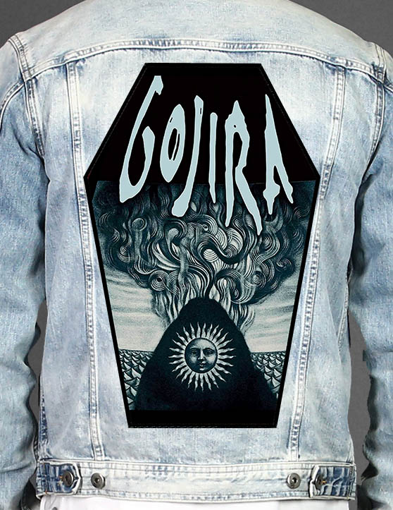 Gojira - Coffin Shape Printed Back Patch