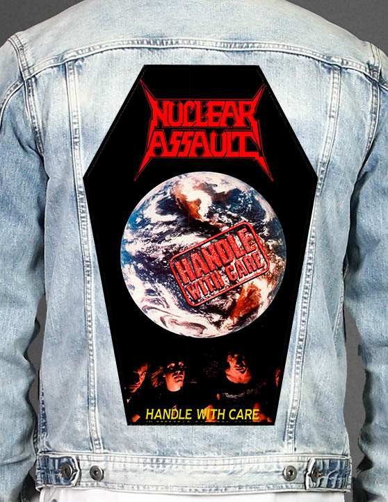 Nuclear Assault - Coffin Shape Printed Back Patch