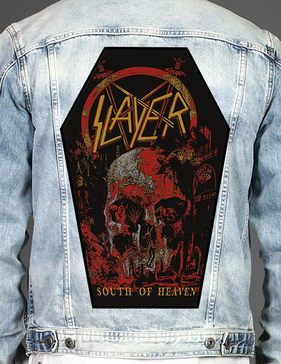 Slayer - Coffin Shape Printed Back Patch