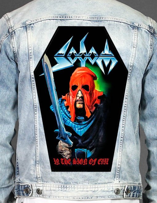 Sodom - Coffin Shape Printed Back Patch