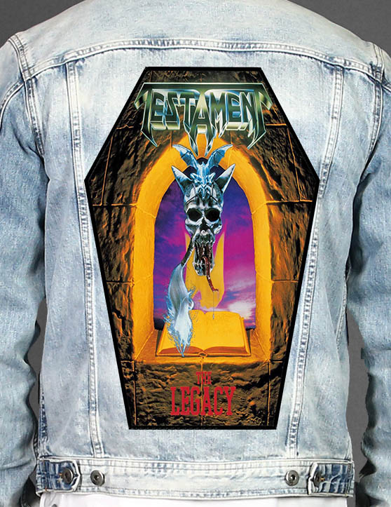 Testament - Coffin Shape Printed Back Patch