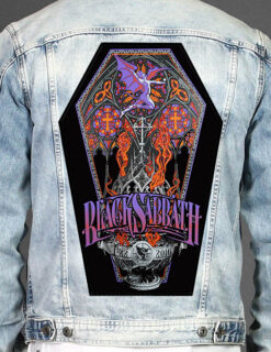 Black Sabbath D - Coffin Shape Printed Back Patch