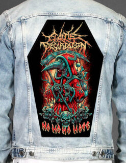 Cattle Decapitation - Coffin Shape Printed Back Patch