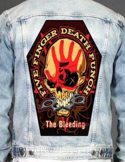 Five Finger Death Punch - Coffin Shape Printed Back Patch
