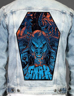 Gwar - Coffin Shape Printed Back Patch