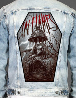 In Flames - Coffin Shape Printed Back Patch