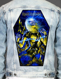 Iron Maiden L - Coffin Shape Printed Back Patch