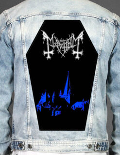 Mayhem - Coffin Shape Printed Back Patch