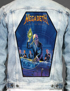 Megadeth - Coffin Shape Printed Back Patch