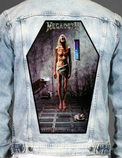 Megadeth Count - Coffin Shape Printed Back Patch