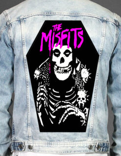 Misfits- Coffin Shape Printed Back Patch
