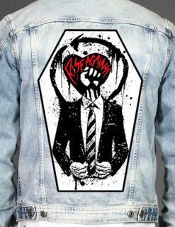 Rise Against - Coffin Shape Printed Back Patch