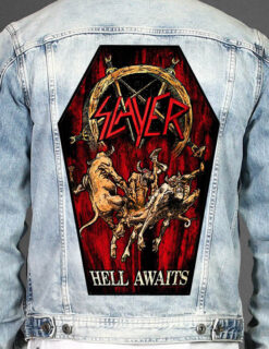 Slayer H - Coffin Shape Printed Back Patch