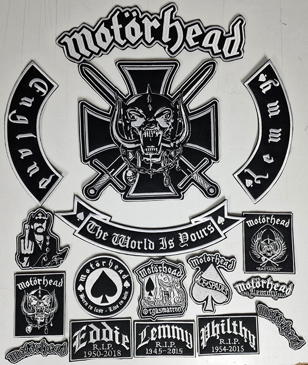 Motörhead The World Is Yours Embroidered Full Patch Set for Battle Vest – 17PCS - Image 4