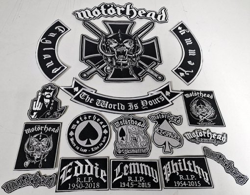 Motörhead The World Is Yours Embroidered Full Patch Set for Battle Vest – 17PCS - Image 7