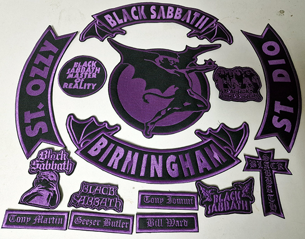 Black Sabbath Embroidered Full Patch Set for Battle Vest – 15PCS - Image 4