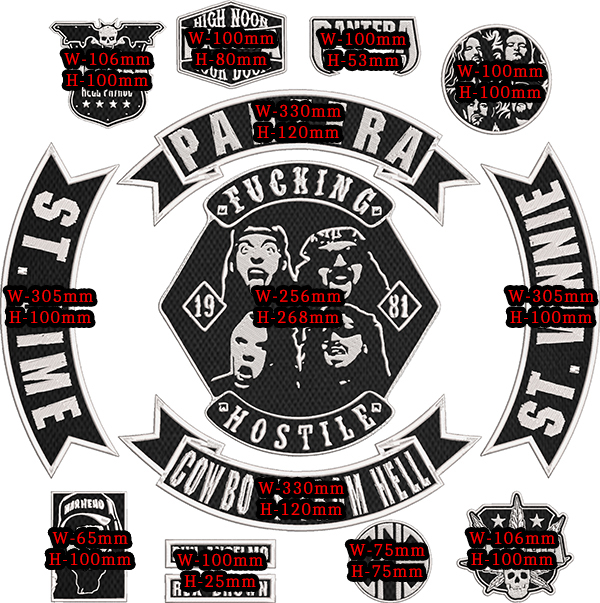 Pantera CFH Embroidered Full Patch Set for Battle Vest – 14PCS - Image 2