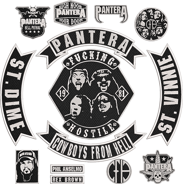 Pantera CFH Embroidered Full Patch Set for Battle Vest – 14PCS