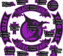 Alternative view of Black Sabbath Embroidered Full Patch Set for Battle Vest – 15PCS