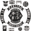 Pantera CFH Embroidered Full Patch Set for Battle Vest – 14PCS