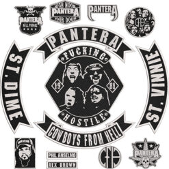 Pantera CFH Embroidered Full Patch Set for Battle Vest – 14PCS