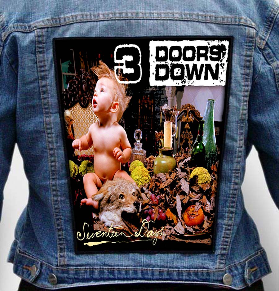 3 DOORS DOWN 2 - Photo Quality Printed Back Patch