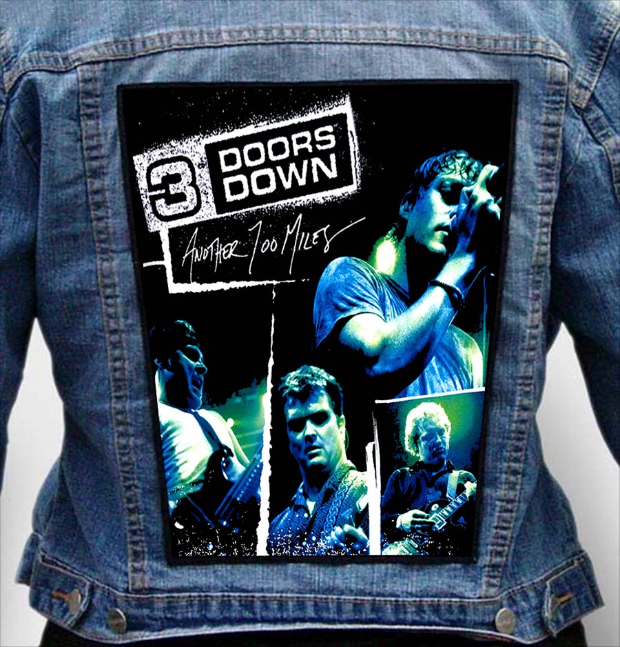 3 DOORS DOWN 3 - Photo Quality Printed Back Patch