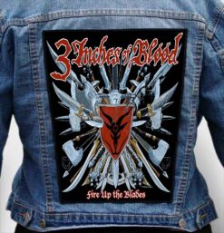3 INCHES OF BLOOD 2 - Photo Quality Printed Back Patch