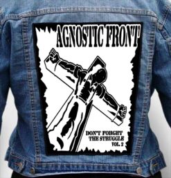 AGNOSTIC FRONT 3 - Photo Quality Printed Back Patch