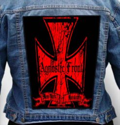 AGNOSTIC FRONT 4 - Photo Quality Printed Back Patch