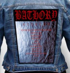 BATHORY 21 - Photo Quality Printed Back Patch