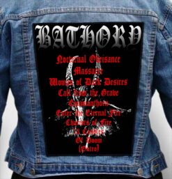 BATHORY 27 - Photo Quality Printed Back Patch