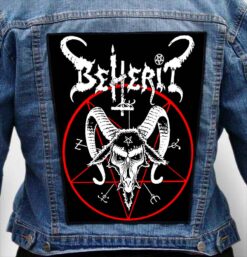BEHERIT 1 - Photo Quality Printed Back Patch