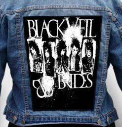 BLACK VEIL BRIDES 4 - Photo Quality Printed Back Patch