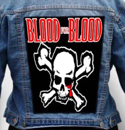 BLOOD FOR BLOOD 1 - Photo Quality Printed Back Patch
