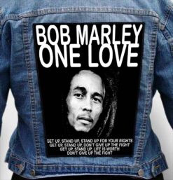 BOB MARLEY 3 - Photo Quality Printed Back Patch