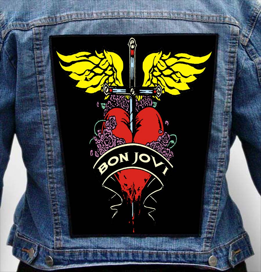 BON JOVI 8 - Photo Quality Printed Back Patch