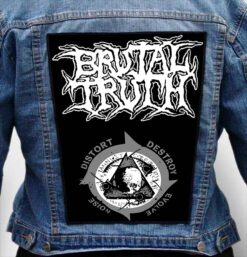 BRUTAL TRUTH 1 - Photo Quality Printed Back Patch