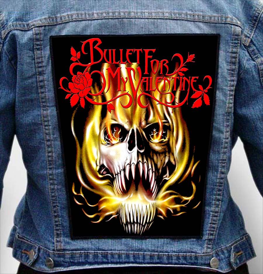 BULLET FOR MY VALENTINE 23 - Photo Quality Printed Back Patch