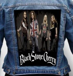 Black stone scherry 1 - Photo Quality Printed Back Patch