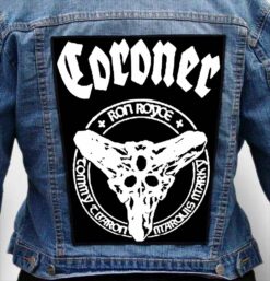 CORONER 2 - Photo Quality Printed Back Patch