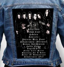 CRADLE OF FILTH 20 - Photo Quality Printed Back Patch