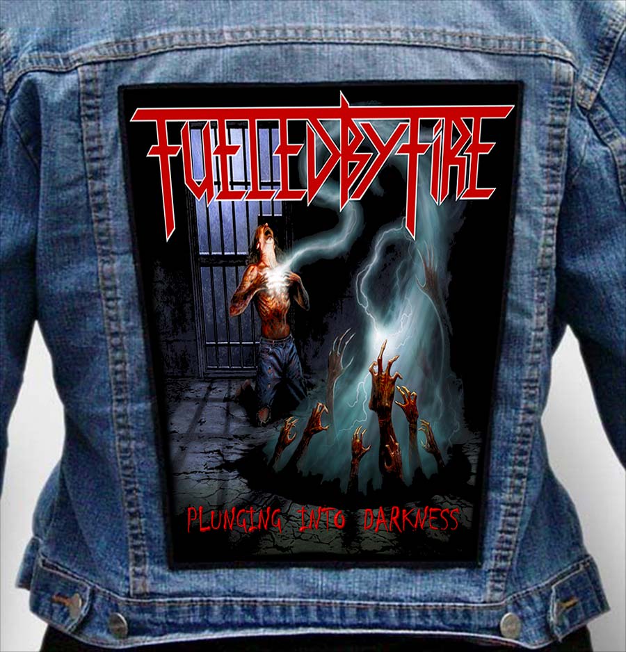 FUELED BY FIRE 1 - Photo Quality Printed Back Patch