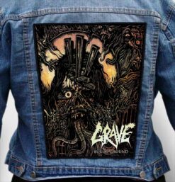 GRAVE 1 - Photo Quality Printed Back Patch