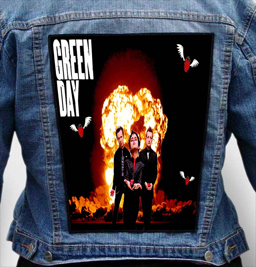 GREEN DAY 10 - Photo Quality Printed Back Patch
