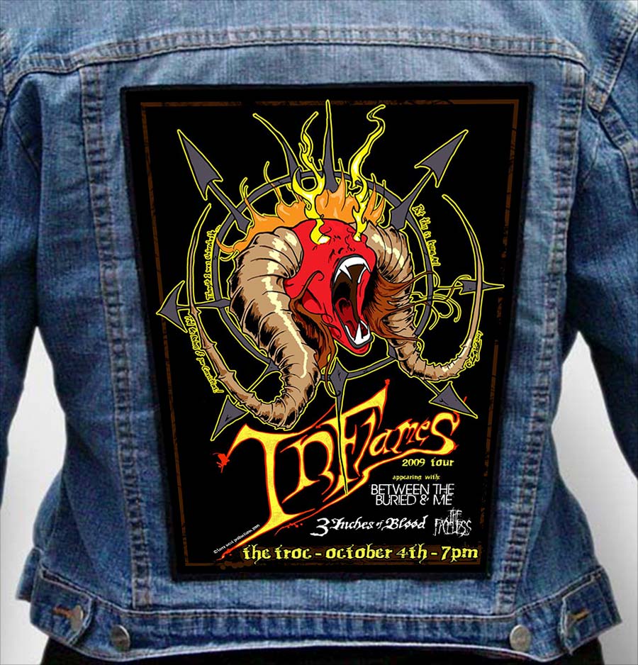 In Flames 13 - Photo Quality Printed Back Patch