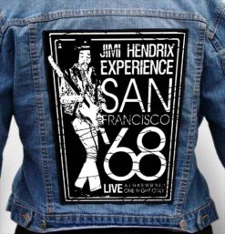 JIMI HENDRIX 3 - Photo Quality Printed Back Patch