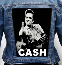 JOHNNY CASH 1 - Photo Quality Printed Back Patch