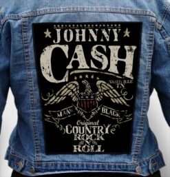 JOHNNY CASH 3 - Photo Quality Printed Back Patch