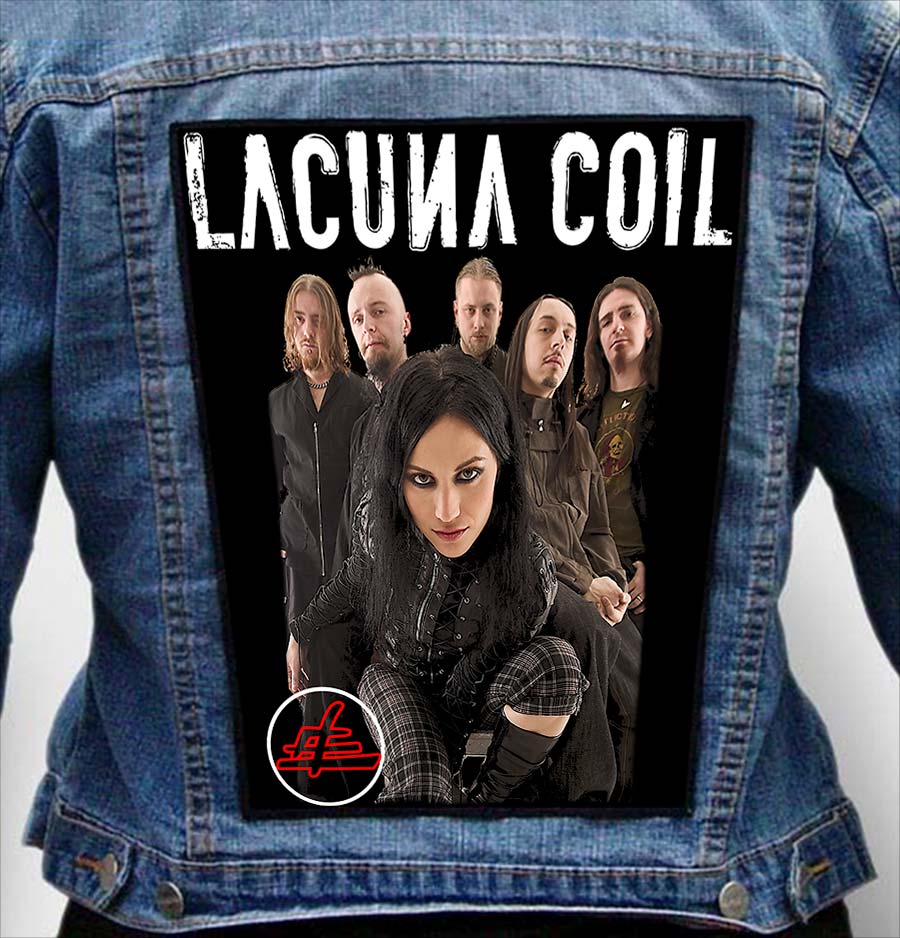 LACUNA COIL 1 - Photo Quality Printed Back Patch